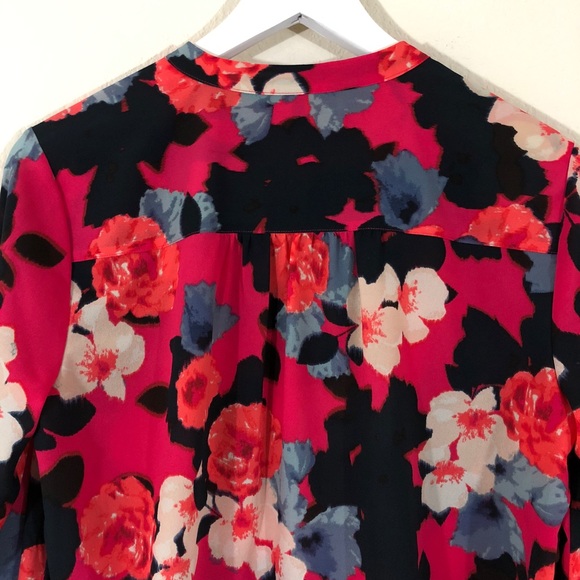 CLOSEOUT \J. Crew Factory\• Printed Henley Blouse - Picture 6 of 7